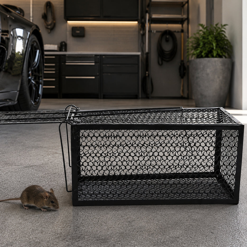 Self-Locking Full Metal Mousetrap