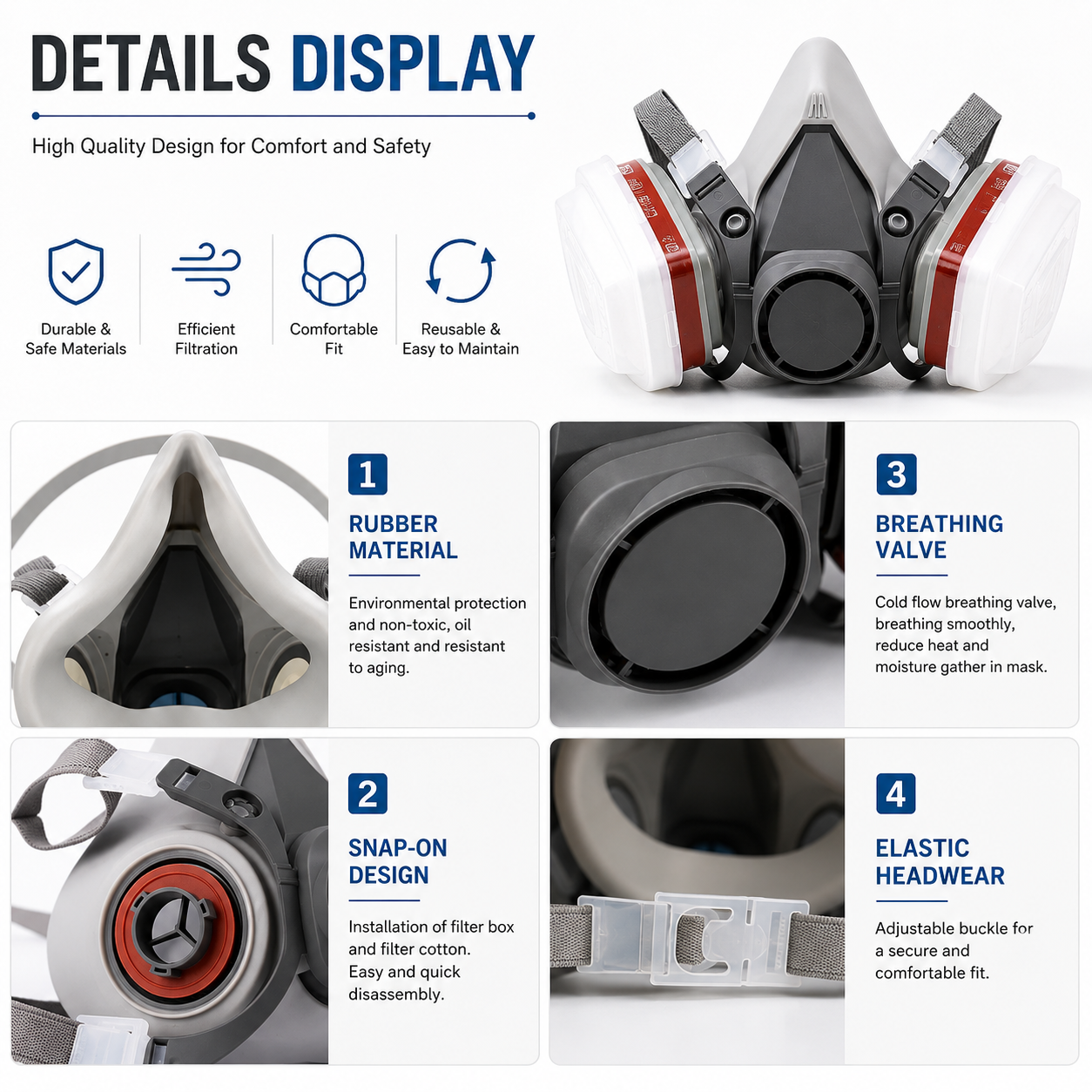 Model 6200 Half-Face Reusable Respirator