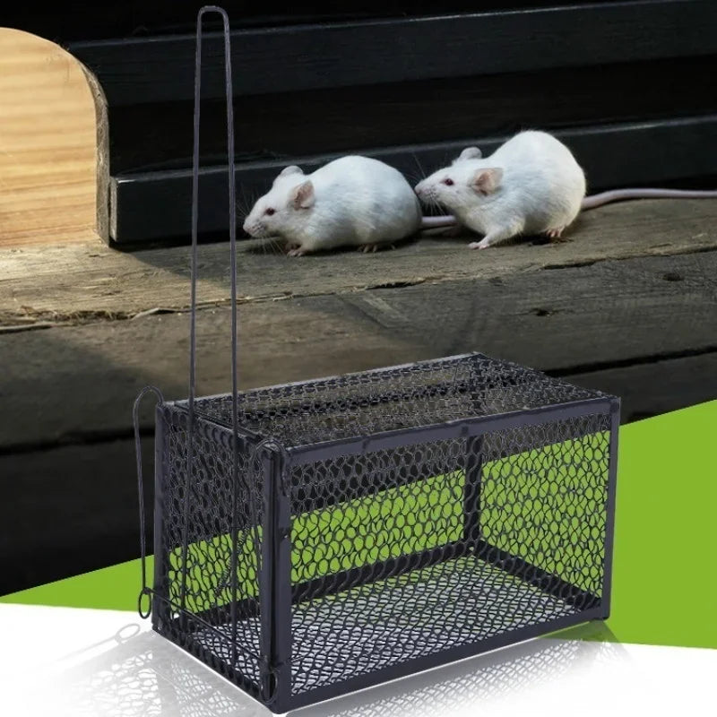 Smart Self-locking Mousetrap - Full Metal Design - Reusable Humane Indoor and Outdoor Rat Trap